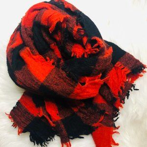 Madewell buffalo plaid wool scarf